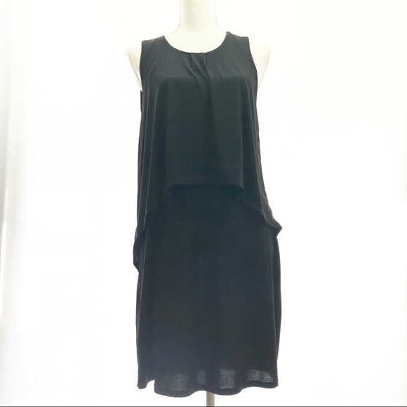 bcbg eneration black overlay dress size small - Picture 1 of 8